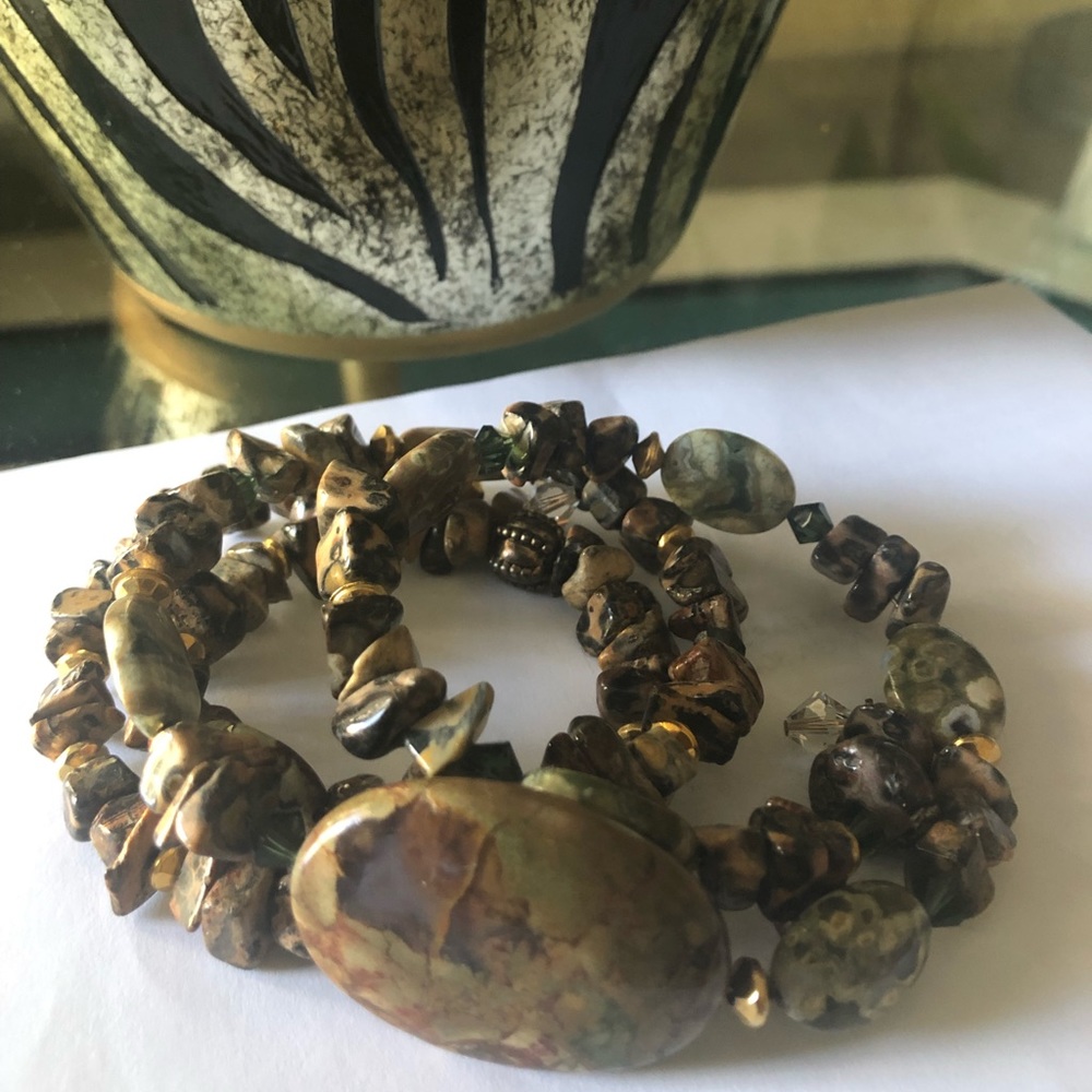 Exotic Stone Wrap Bracelet